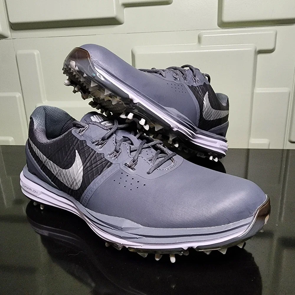 Nike Lunar Control 3 Golf Shoes Womens 7 Gray Spiked Lunarlon No Original Box